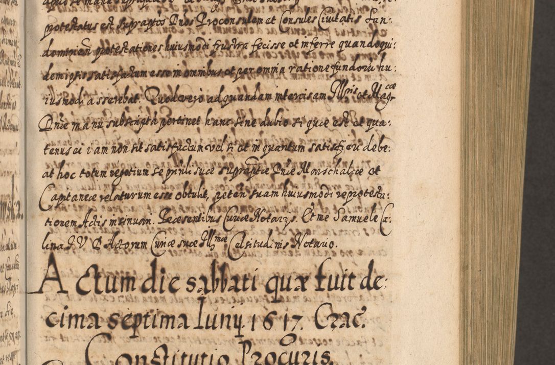 Zdjęcie nr 198 dla obiektu archiwalnego: Acta actorum, causarum spiritualium, civilium, criminalium, obligationum, cessionum, decimarum, testamentorum R. D. Martini Szyszkowski, episcopi Cracoviensis, ducis Severiensis in annis 1617 - 1619. Tomus primus.