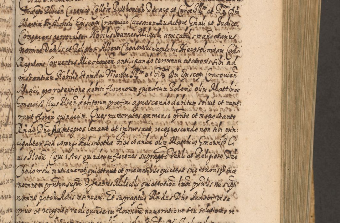 Zdjęcie nr 154 dla obiektu archiwalnego: Acta actorum, causarum spiritualium, civilium, criminalium, obligationum, cessionum, decimarum, testamentorum R. D. Martini Szyszkowski, episcopi Cracoviensis, ducis Severiensis in annis 1617 - 1619. Tomus primus.