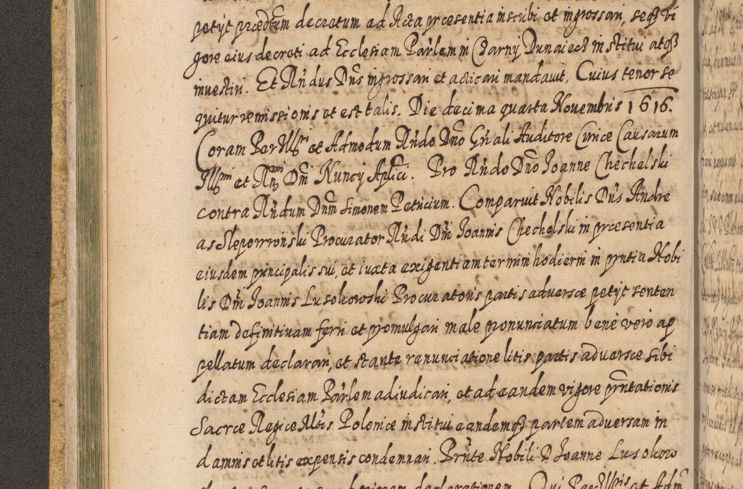 Zdjęcie nr 143 dla obiektu archiwalnego: Acta actorum, causarum spiritualium, civilium, criminalium, obligationum, cessionum, decimarum, testamentorum R. D. Martini Szyszkowski, episcopi Cracoviensis, ducis Severiensis in annis 1617 - 1619. Tomus primus.