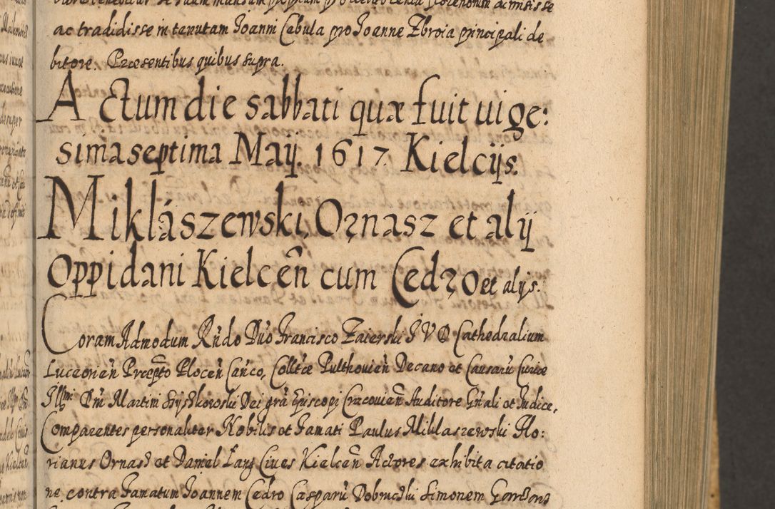 Zdjęcie nr 136 dla obiektu archiwalnego: Acta actorum, causarum spiritualium, civilium, criminalium, obligationum, cessionum, decimarum, testamentorum R. D. Martini Szyszkowski, episcopi Cracoviensis, ducis Severiensis in annis 1617 - 1619. Tomus primus.