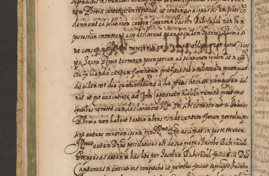 Zdjęcie nr 125 dla obiektu archiwalnego: Acta actorum, causarum spiritualium, civilium, criminalium, obligationum, cessionum, decimarum, testamentorum R. D. Martini Szyszkowski, episcopi Cracoviensis, ducis Severiensis in annis 1617 - 1619. Tomus primus.