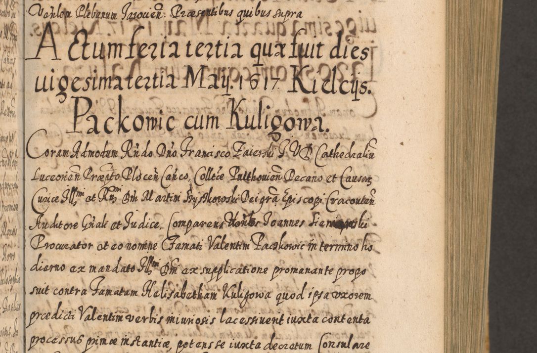 Zdjęcie nr 118 dla obiektu archiwalnego: Acta actorum, causarum spiritualium, civilium, criminalium, obligationum, cessionum, decimarum, testamentorum R. D. Martini Szyszkowski, episcopi Cracoviensis, ducis Severiensis in annis 1617 - 1619. Tomus primus.