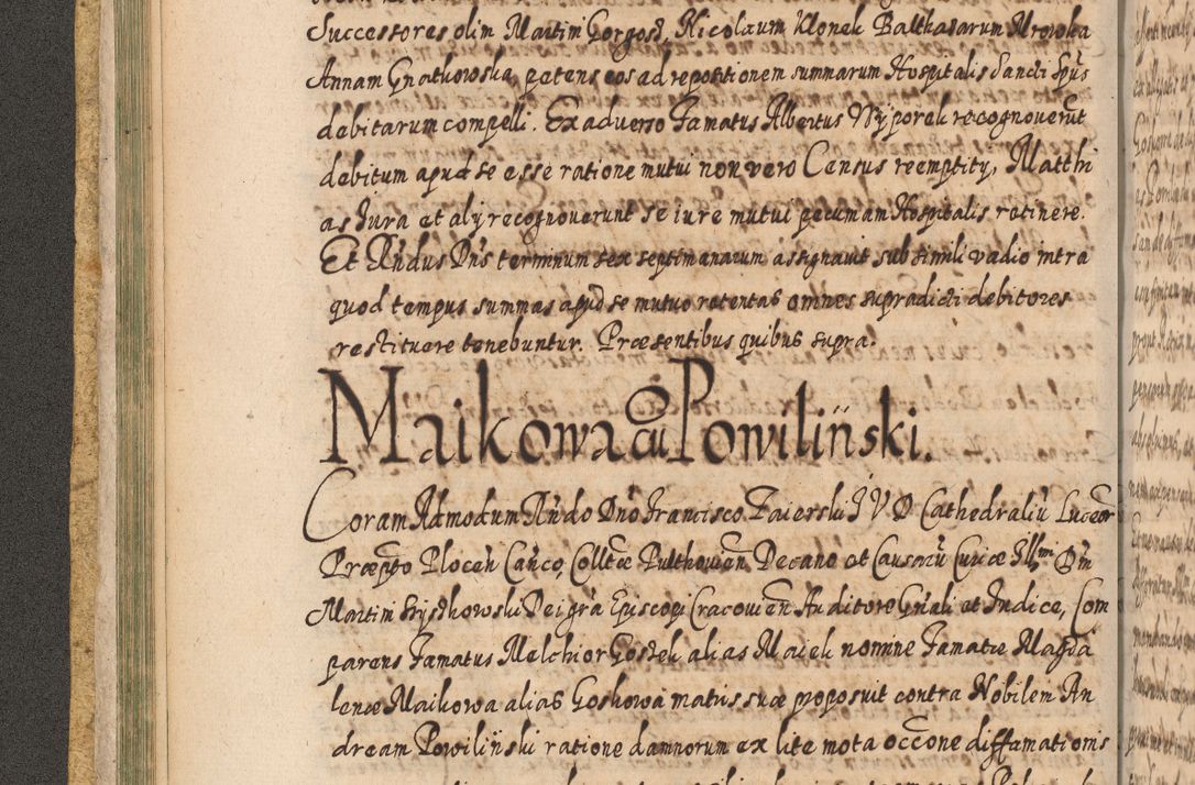 Zdjęcie nr 107 dla obiektu archiwalnego: Acta actorum, causarum spiritualium, civilium, criminalium, obligationum, cessionum, decimarum, testamentorum R. D. Martini Szyszkowski, episcopi Cracoviensis, ducis Severiensis in annis 1617 - 1619. Tomus primus.