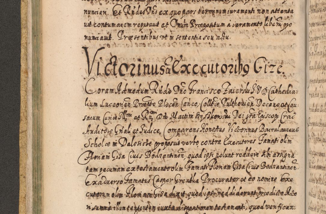 Zdjęcie nr 105 dla obiektu archiwalnego: Acta actorum, causarum spiritualium, civilium, criminalium, obligationum, cessionum, decimarum, testamentorum R. D. Martini Szyszkowski, episcopi Cracoviensis, ducis Severiensis in annis 1617 - 1619. Tomus primus.