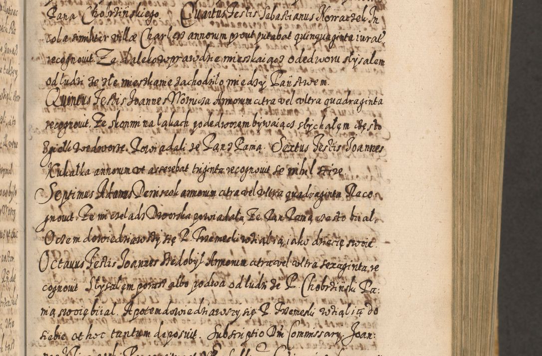 Zdjęcie nr 82 dla obiektu archiwalnego: Acta actorum, causarum spiritualium, civilium, criminalium, obligationum, cessionum, decimarum, testamentorum R. D. Martini Szyszkowski, episcopi Cracoviensis, ducis Severiensis in annis 1617 - 1619. Tomus primus.