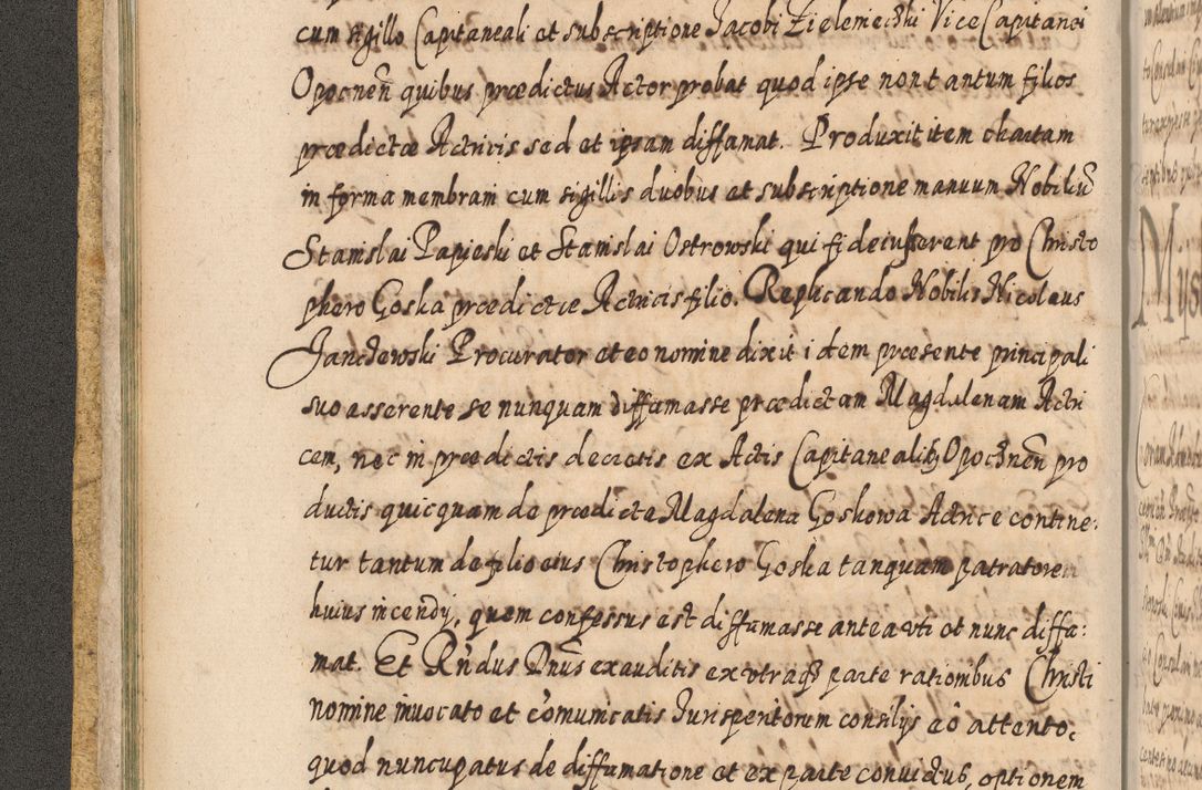 Zdjęcie nr 57 dla obiektu archiwalnego: Acta actorum, causarum spiritualium, civilium, criminalium, obligationum, cessionum, decimarum, testamentorum R. D. Martini Szyszkowski, episcopi Cracoviensis, ducis Severiensis in annis 1617 - 1619. Tomus primus.