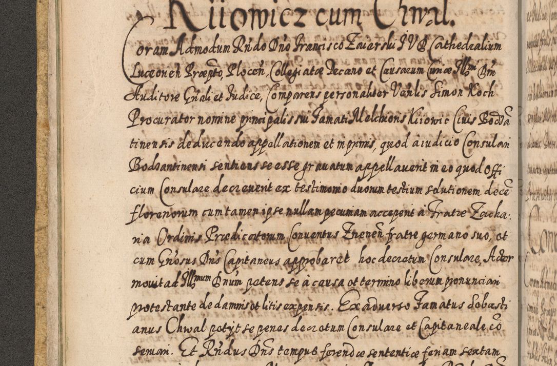 Zdjęcie nr 41 dla obiektu archiwalnego: Acta actorum, causarum spiritualium, civilium, criminalium, obligationum, cessionum, decimarum, testamentorum R. D. Martini Szyszkowski, episcopi Cracoviensis, ducis Severiensis in annis 1617 - 1619. Tomus primus.