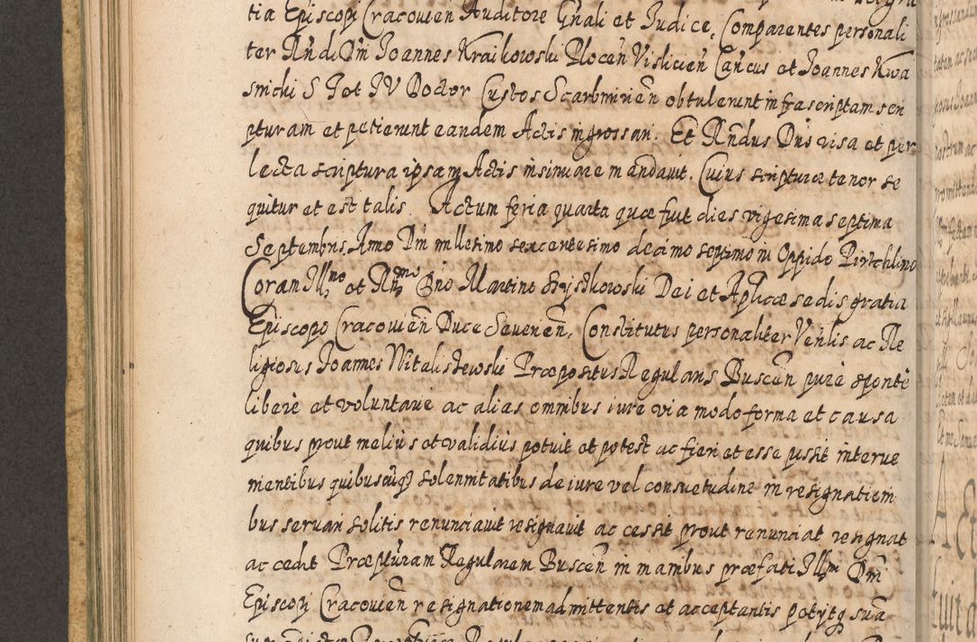 Zdjęcie nr 391 dla obiektu archiwalnego: Acta actorum, causarum spiritualium, civilium, criminalium, obligationum, cessionum, decimarum, testamentorum R. D. Martini Szyszkowski, episcopi Cracoviensis, ducis Severiensis in annis 1617 - 1619. Tomus primus.