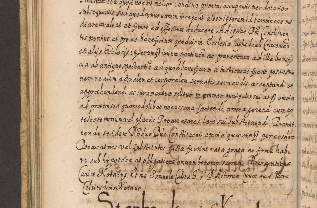 Zdjęcie nr 395 dla obiektu archiwalnego: Acta actorum, causarum spiritualium, civilium, criminalium, obligationum, cessionum, decimarum, testamentorum R. D. Martini Szyszkowski, episcopi Cracoviensis, ducis Severiensis in annis 1617 - 1619. Tomus primus.