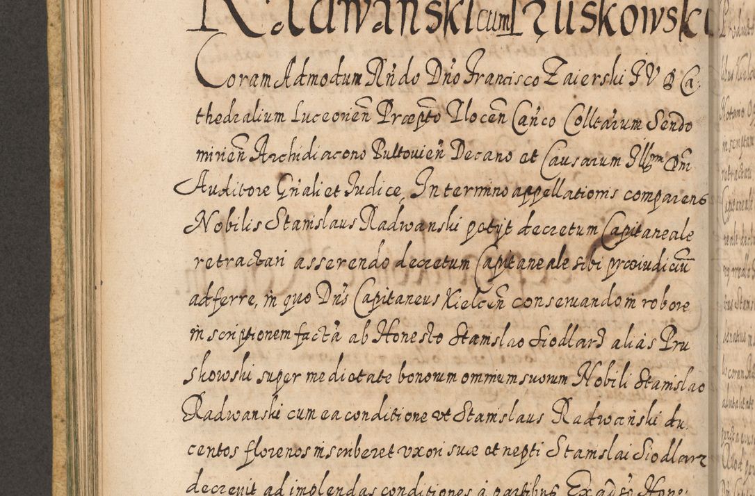Zdjęcie nr 389 dla obiektu archiwalnego: Acta actorum, causarum spiritualium, civilium, criminalium, obligationum, cessionum, decimarum, testamentorum R. D. Martini Szyszkowski, episcopi Cracoviensis, ducis Severiensis in annis 1617 - 1619. Tomus primus.