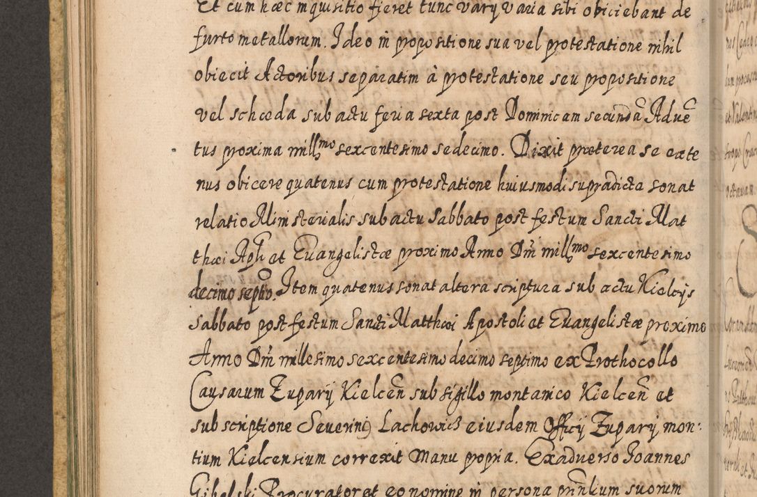 Zdjęcie nr 387 dla obiektu archiwalnego: Acta actorum, causarum spiritualium, civilium, criminalium, obligationum, cessionum, decimarum, testamentorum R. D. Martini Szyszkowski, episcopi Cracoviensis, ducis Severiensis in annis 1617 - 1619. Tomus primus.
