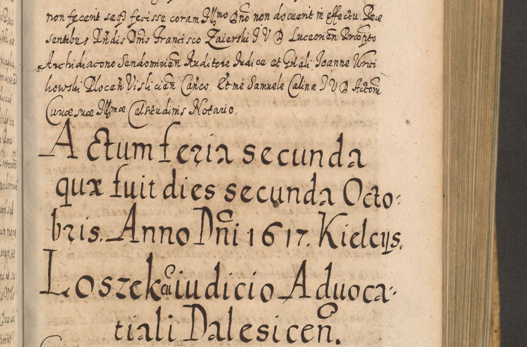 Zdjęcie nr 382 dla obiektu archiwalnego: Acta actorum, causarum spiritualium, civilium, criminalium, obligationum, cessionum, decimarum, testamentorum R. D. Martini Szyszkowski, episcopi Cracoviensis, ducis Severiensis in annis 1617 - 1619. Tomus primus.