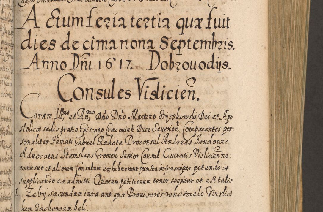 Zdjęcie nr 362 dla obiektu archiwalnego: Acta actorum, causarum spiritualium, civilium, criminalium, obligationum, cessionum, decimarum, testamentorum R. D. Martini Szyszkowski, episcopi Cracoviensis, ducis Severiensis in annis 1617 - 1619. Tomus primus.