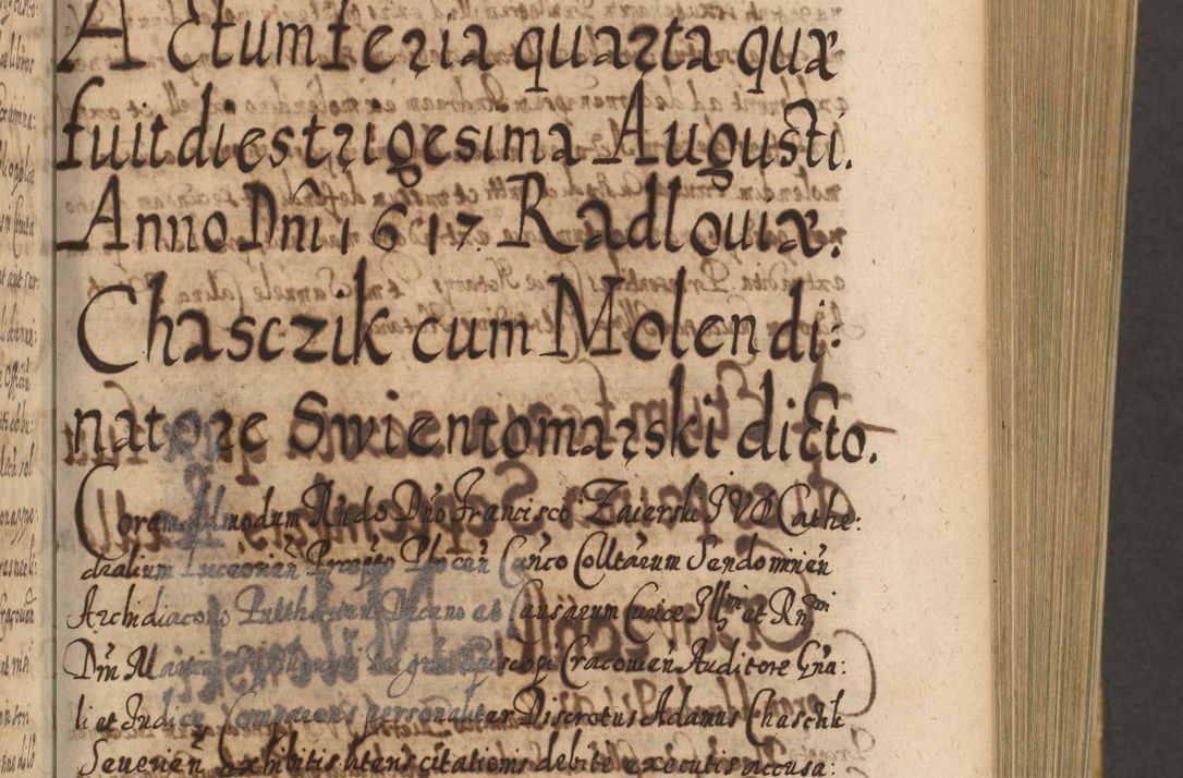 Zdjęcie nr 350 dla obiektu archiwalnego: Acta actorum, causarum spiritualium, civilium, criminalium, obligationum, cessionum, decimarum, testamentorum R. D. Martini Szyszkowski, episcopi Cracoviensis, ducis Severiensis in annis 1617 - 1619. Tomus primus.