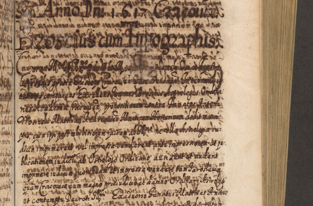 Zdjęcie nr 340 dla obiektu archiwalnego: Acta actorum, causarum spiritualium, civilium, criminalium, obligationum, cessionum, decimarum, testamentorum R. D. Martini Szyszkowski, episcopi Cracoviensis, ducis Severiensis in annis 1617 - 1619. Tomus primus.