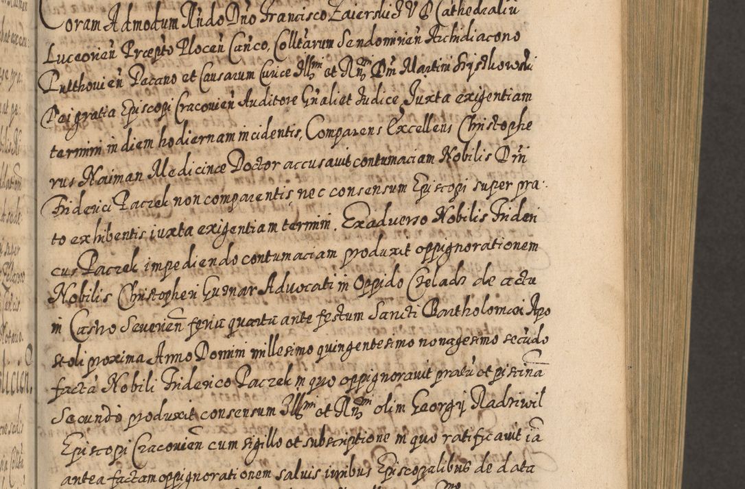 Zdjęcie nr 332 dla obiektu archiwalnego: Acta actorum, causarum spiritualium, civilium, criminalium, obligationum, cessionum, decimarum, testamentorum R. D. Martini Szyszkowski, episcopi Cracoviensis, ducis Severiensis in annis 1617 - 1619. Tomus primus.
