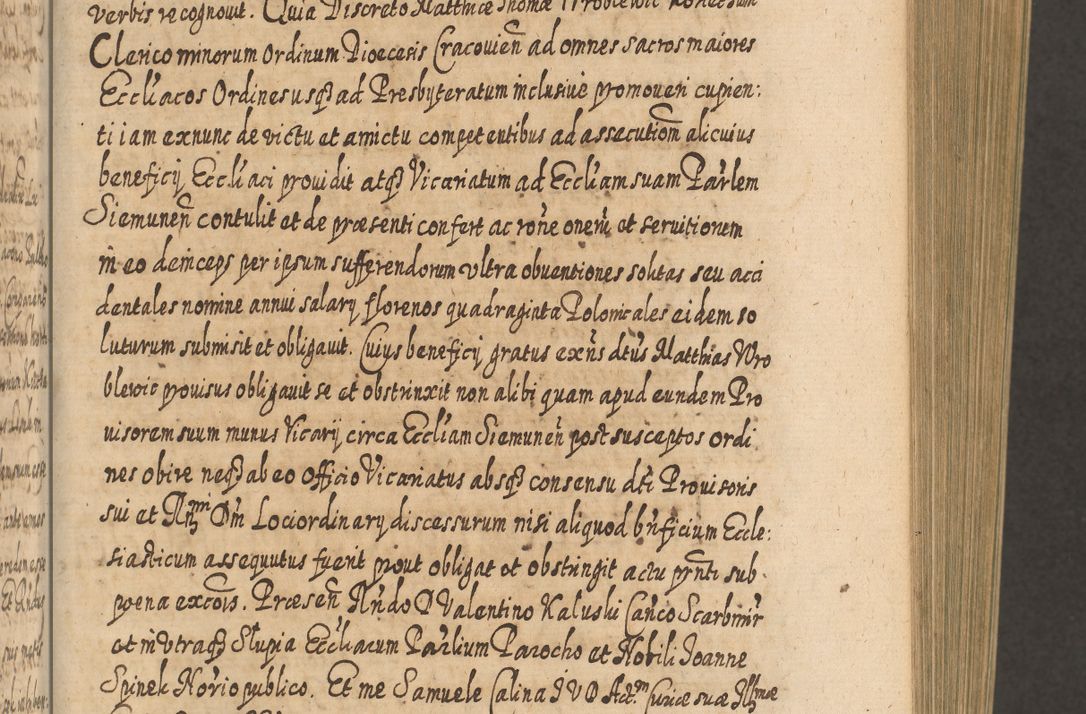 Zdjęcie nr 330 dla obiektu archiwalnego: Acta actorum, causarum spiritualium, civilium, criminalium, obligationum, cessionum, decimarum, testamentorum R. D. Martini Szyszkowski, episcopi Cracoviensis, ducis Severiensis in annis 1617 - 1619. Tomus primus.