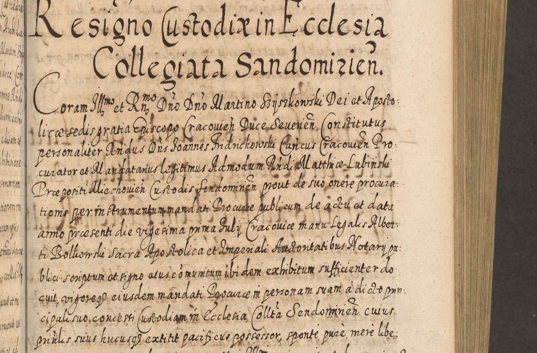 Zdjęcie nr 296 dla obiektu archiwalnego: Acta actorum, causarum spiritualium, civilium, criminalium, obligationum, cessionum, decimarum, testamentorum R. D. Martini Szyszkowski, episcopi Cracoviensis, ducis Severiensis in annis 1617 - 1619. Tomus primus.