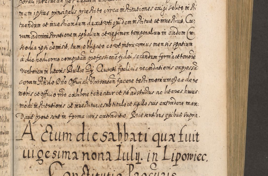 Zdjęcie nr 300 dla obiektu archiwalnego: Acta actorum, causarum spiritualium, civilium, criminalium, obligationum, cessionum, decimarum, testamentorum R. D. Martini Szyszkowski, episcopi Cracoviensis, ducis Severiensis in annis 1617 - 1619. Tomus primus.