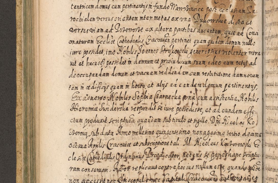 Zdjęcie nr 293 dla obiektu archiwalnego: Acta actorum, causarum spiritualium, civilium, criminalium, obligationum, cessionum, decimarum, testamentorum R. D. Martini Szyszkowski, episcopi Cracoviensis, ducis Severiensis in annis 1617 - 1619. Tomus primus.