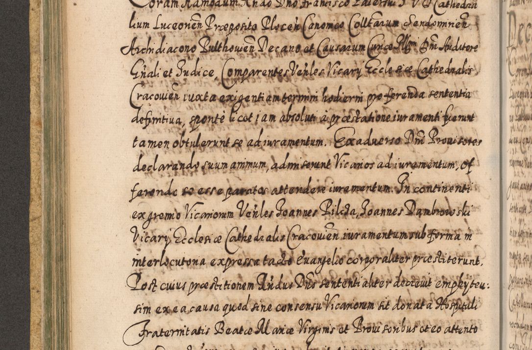 Zdjęcie nr 285 dla obiektu archiwalnego: Acta actorum, causarum spiritualium, civilium, criminalium, obligationum, cessionum, decimarum, testamentorum R. D. Martini Szyszkowski, episcopi Cracoviensis, ducis Severiensis in annis 1617 - 1619. Tomus primus.