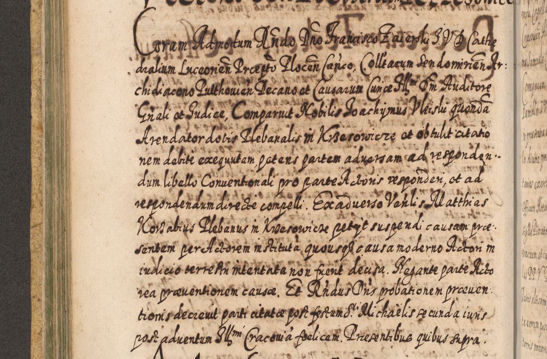 Zdjęcie nr 287 dla obiektu archiwalnego: Acta actorum, causarum spiritualium, civilium, criminalium, obligationum, cessionum, decimarum, testamentorum R. D. Martini Szyszkowski, episcopi Cracoviensis, ducis Severiensis in annis 1617 - 1619. Tomus primus.