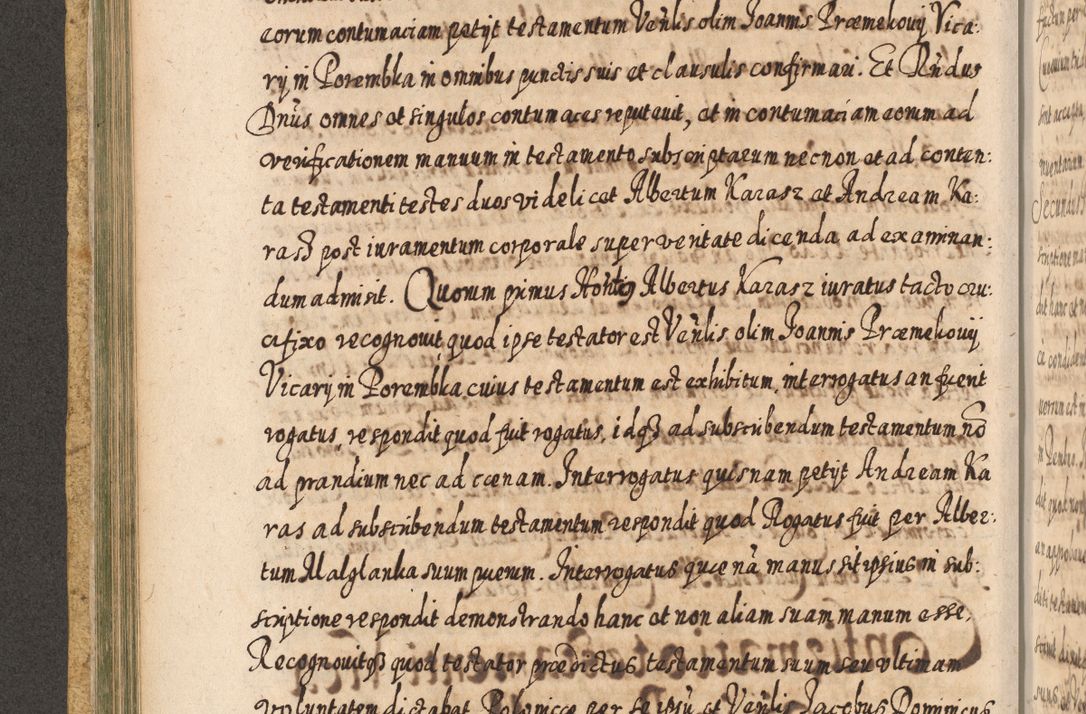 Zdjęcie nr 249 dla obiektu archiwalnego: Acta actorum, causarum spiritualium, civilium, criminalium, obligationum, cessionum, decimarum, testamentorum R. D. Martini Szyszkowski, episcopi Cracoviensis, ducis Severiensis in annis 1617 - 1619. Tomus primus.