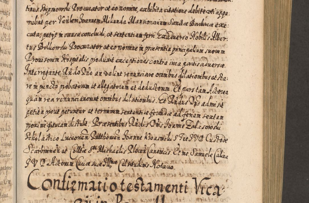 Zdjęcie nr 248 dla obiektu archiwalnego: Acta actorum, causarum spiritualium, civilium, criminalium, obligationum, cessionum, decimarum, testamentorum R. D. Martini Szyszkowski, episcopi Cracoviensis, ducis Severiensis in annis 1617 - 1619. Tomus primus.