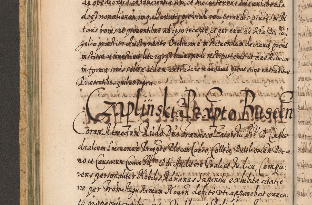 Zdjęcie nr 239 dla obiektu archiwalnego: Acta actorum, causarum spiritualium, civilium, criminalium, obligationum, cessionum, decimarum, testamentorum R. D. Martini Szyszkowski, episcopi Cracoviensis, ducis Severiensis in annis 1617 - 1619. Tomus primus.