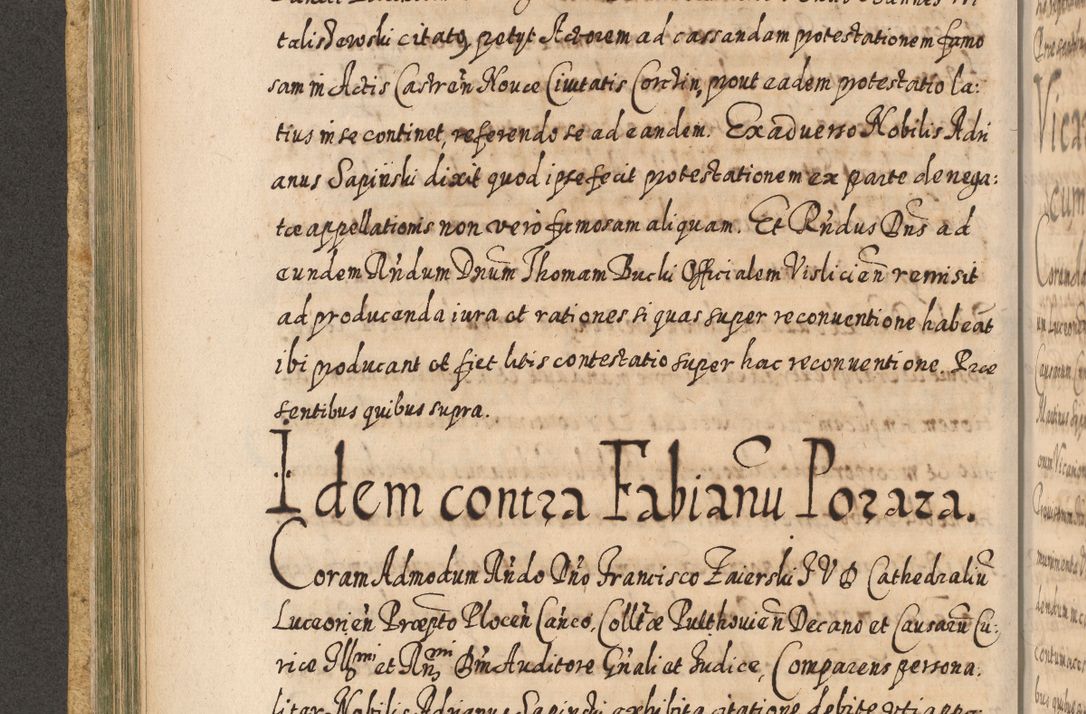 Zdjęcie nr 241 dla obiektu archiwalnego: Acta actorum, causarum spiritualium, civilium, criminalium, obligationum, cessionum, decimarum, testamentorum R. D. Martini Szyszkowski, episcopi Cracoviensis, ducis Severiensis in annis 1617 - 1619. Tomus primus.
