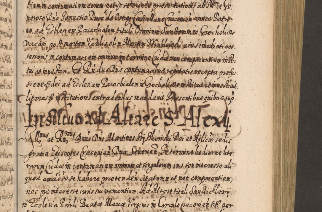 Zdjęcie nr 238 dla obiektu archiwalnego: Acta actorum, causarum spiritualium, civilium, criminalium, obligationum, cessionum, decimarum, testamentorum R. D. Martini Szyszkowski, episcopi Cracoviensis, ducis Severiensis in annis 1617 - 1619. Tomus primus.