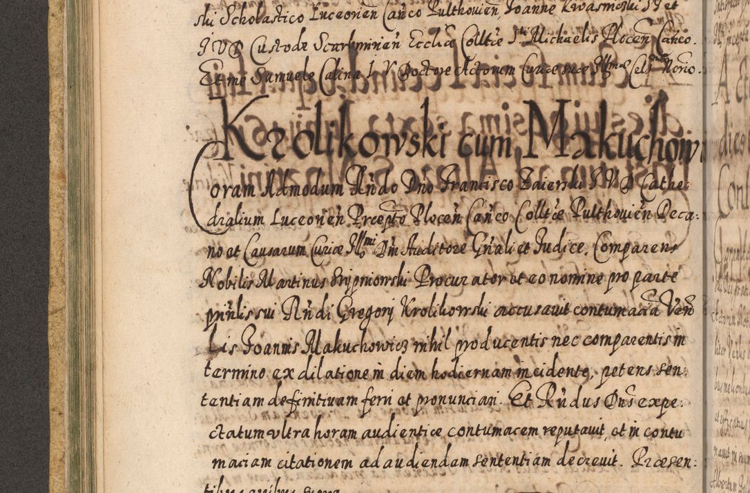 Zdjęcie nr 225 dla obiektu archiwalnego: Acta actorum, causarum spiritualium, civilium, criminalium, obligationum, cessionum, decimarum, testamentorum R. D. Martini Szyszkowski, episcopi Cracoviensis, ducis Severiensis in annis 1617 - 1619. Tomus primus.
