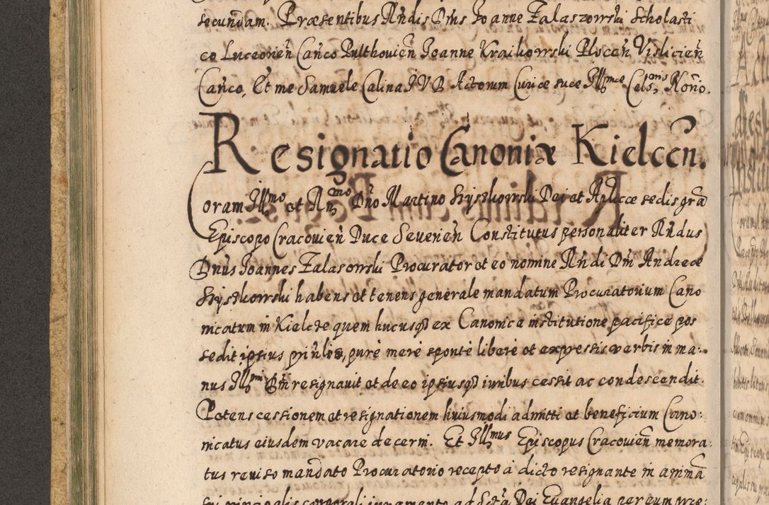 Zdjęcie nr 223 dla obiektu archiwalnego: Acta actorum, causarum spiritualium, civilium, criminalium, obligationum, cessionum, decimarum, testamentorum R. D. Martini Szyszkowski, episcopi Cracoviensis, ducis Severiensis in annis 1617 - 1619. Tomus primus.