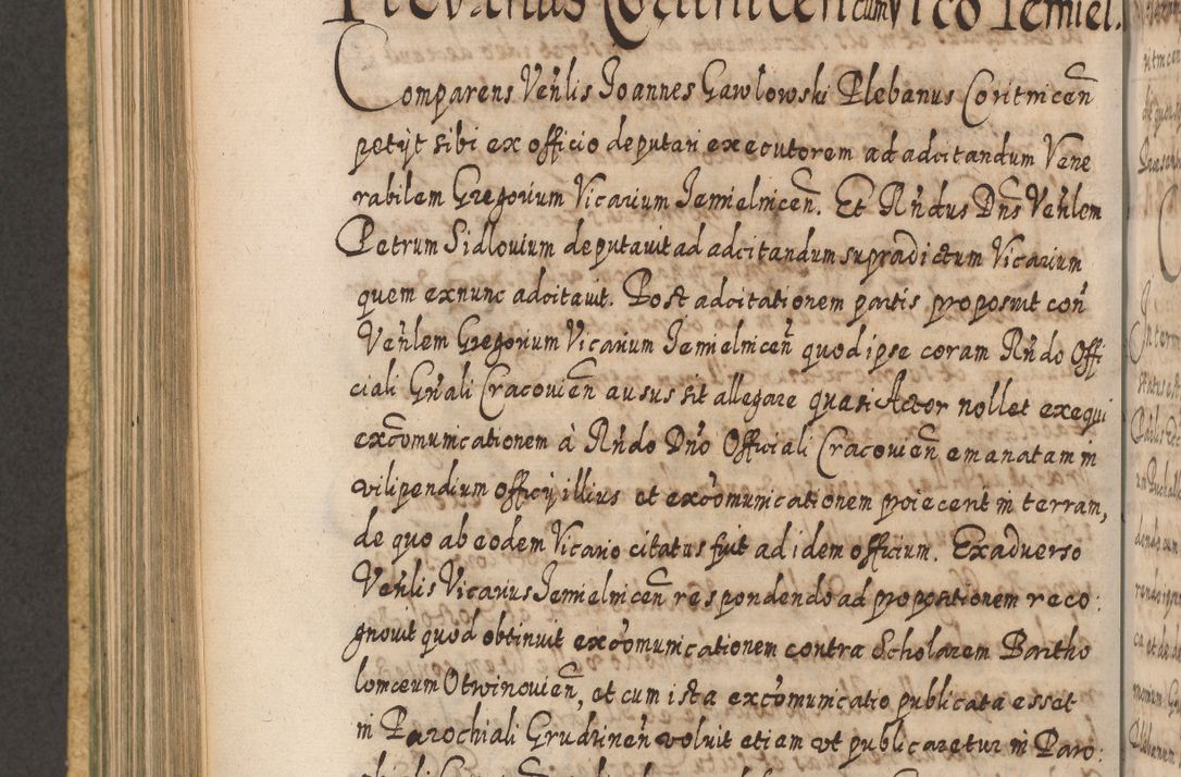 Zdjęcie nr 605 dla obiektu archiwalnego: Acta actorum, causarum spiritualium, civilium, criminalium, obligationum, cessionum, decimarum, testamentorum R. D. Martini Szyszkowski, episcopi Cracoviensis, ducis Severiensis in annis 1617 - 1619. Tomus primus.