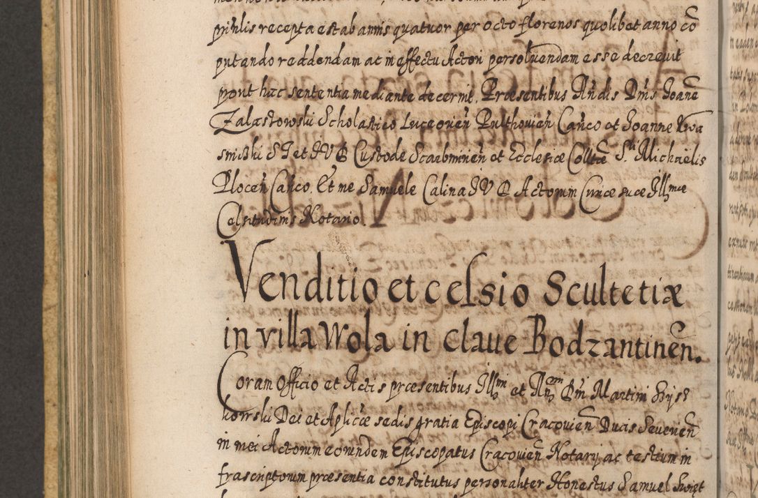 Zdjęcie nr 593 dla obiektu archiwalnego: Acta actorum, causarum spiritualium, civilium, criminalium, obligationum, cessionum, decimarum, testamentorum R. D. Martini Szyszkowski, episcopi Cracoviensis, ducis Severiensis in annis 1617 - 1619. Tomus primus.