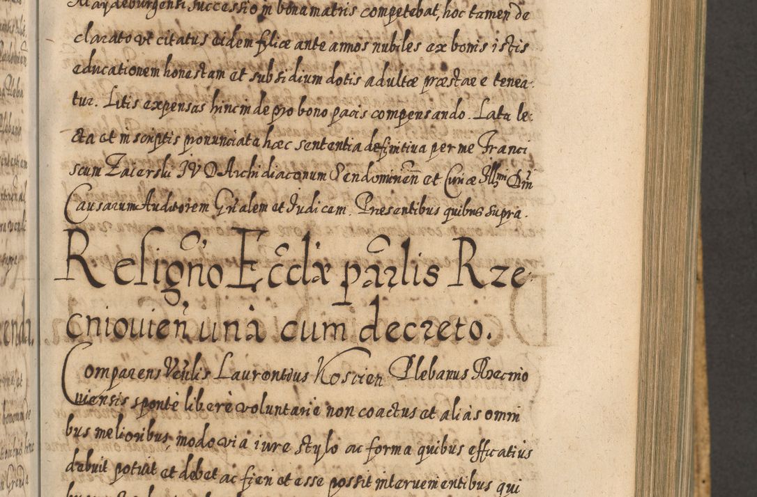 Zdjęcie nr 586 dla obiektu archiwalnego: Acta actorum, causarum spiritualium, civilium, criminalium, obligationum, cessionum, decimarum, testamentorum R. D. Martini Szyszkowski, episcopi Cracoviensis, ducis Severiensis in annis 1617 - 1619. Tomus primus.