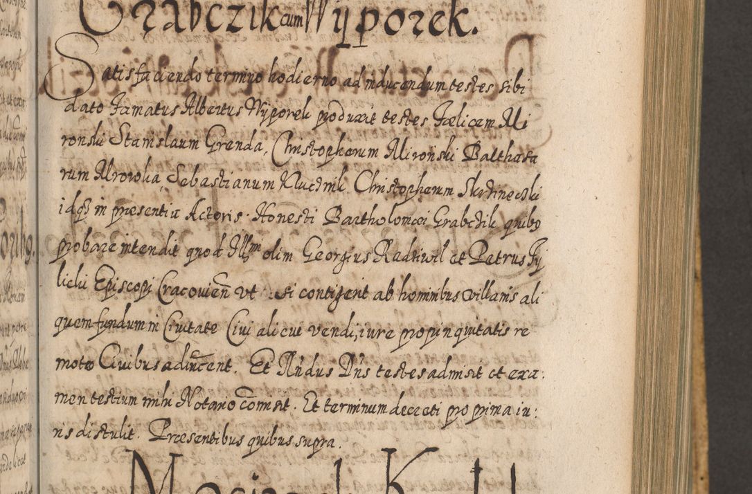 Zdjęcie nr 576 dla obiektu archiwalnego: Acta actorum, causarum spiritualium, civilium, criminalium, obligationum, cessionum, decimarum, testamentorum R. D. Martini Szyszkowski, episcopi Cracoviensis, ducis Severiensis in annis 1617 - 1619. Tomus primus.