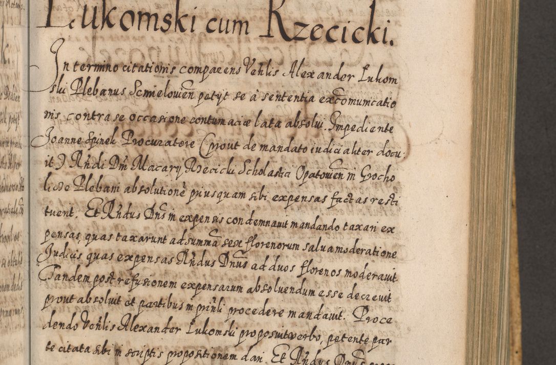 Zdjęcie nr 560 dla obiektu archiwalnego: Acta actorum, causarum spiritualium, civilium, criminalium, obligationum, cessionum, decimarum, testamentorum R. D. Martini Szyszkowski, episcopi Cracoviensis, ducis Severiensis in annis 1617 - 1619. Tomus primus.