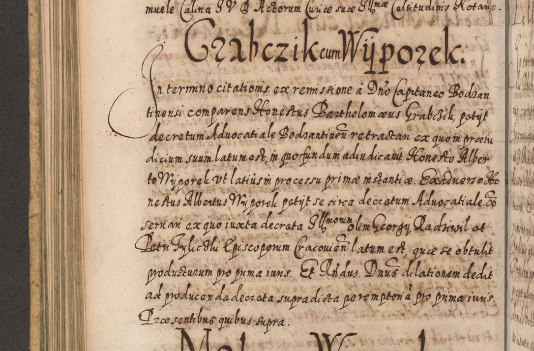 Zdjęcie nr 559 dla obiektu archiwalnego: Acta actorum, causarum spiritualium, civilium, criminalium, obligationum, cessionum, decimarum, testamentorum R. D. Martini Szyszkowski, episcopi Cracoviensis, ducis Severiensis in annis 1617 - 1619. Tomus primus.