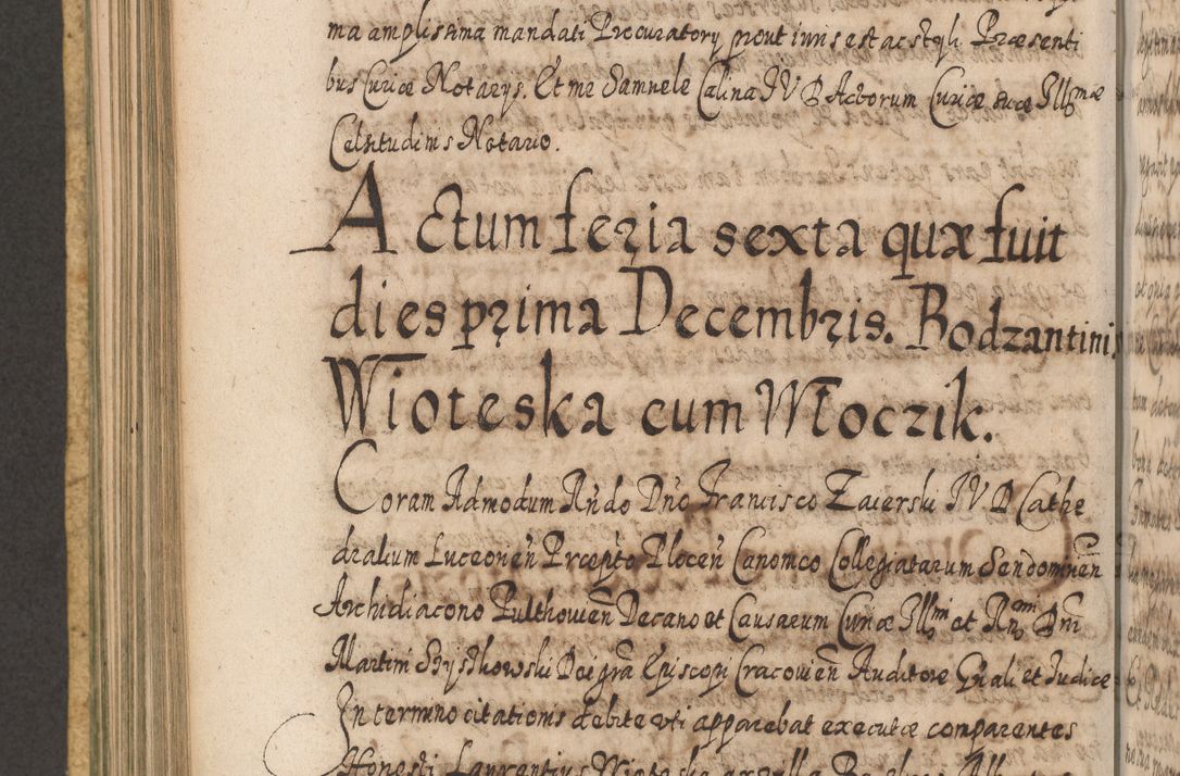 Zdjęcie nr 557 dla obiektu archiwalnego: Acta actorum, causarum spiritualium, civilium, criminalium, obligationum, cessionum, decimarum, testamentorum R. D. Martini Szyszkowski, episcopi Cracoviensis, ducis Severiensis in annis 1617 - 1619. Tomus primus.