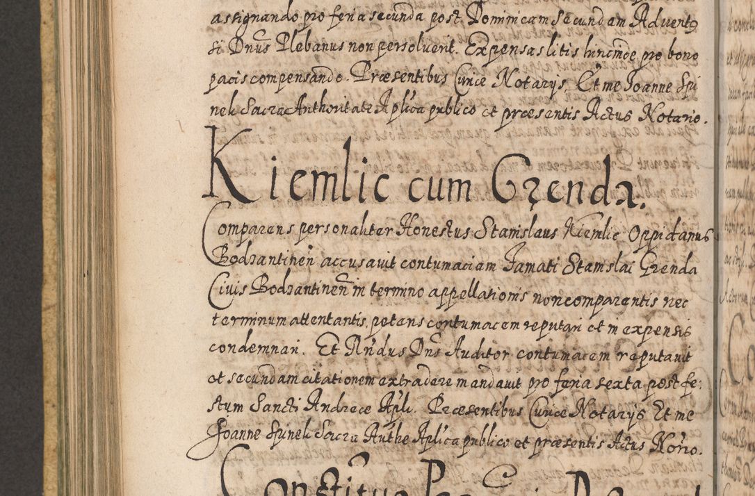 Zdjęcie nr 555 dla obiektu archiwalnego: Acta actorum, causarum spiritualium, civilium, criminalium, obligationum, cessionum, decimarum, testamentorum R. D. Martini Szyszkowski, episcopi Cracoviensis, ducis Severiensis in annis 1617 - 1619. Tomus primus.
