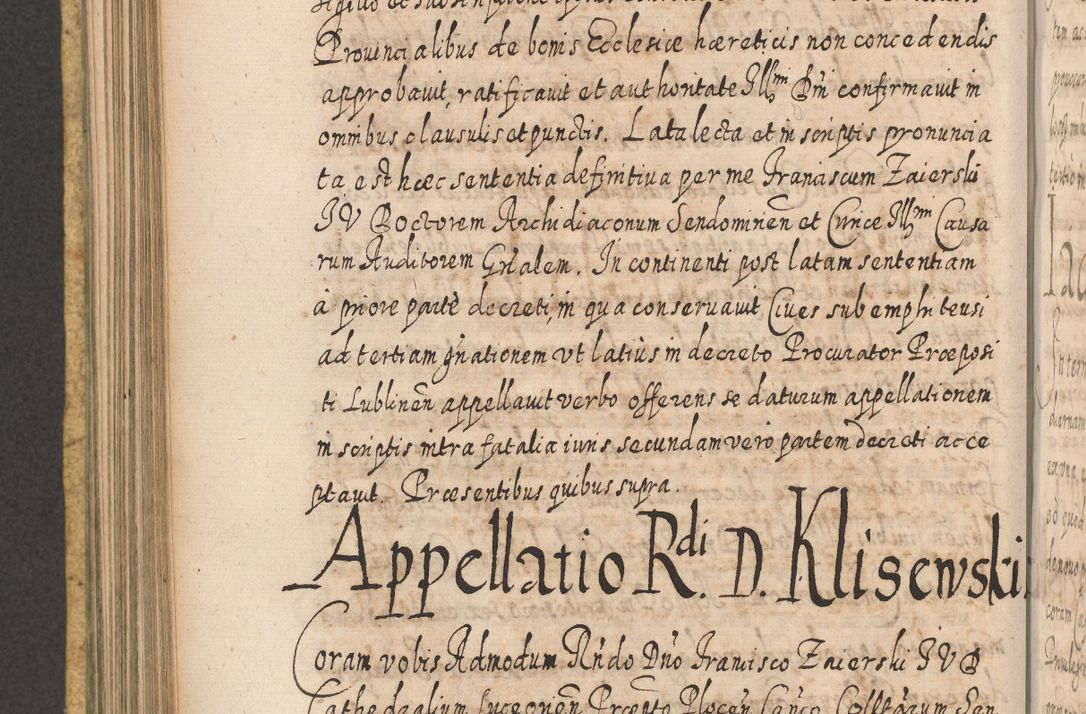 Zdjęcie nr 545 dla obiektu archiwalnego: Acta actorum, causarum spiritualium, civilium, criminalium, obligationum, cessionum, decimarum, testamentorum R. D. Martini Szyszkowski, episcopi Cracoviensis, ducis Severiensis in annis 1617 - 1619. Tomus primus.