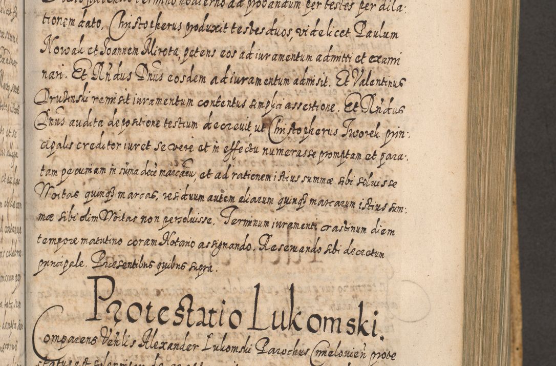 Zdjęcie nr 524 dla obiektu archiwalnego: Acta actorum, causarum spiritualium, civilium, criminalium, obligationum, cessionum, decimarum, testamentorum R. D. Martini Szyszkowski, episcopi Cracoviensis, ducis Severiensis in annis 1617 - 1619. Tomus primus.