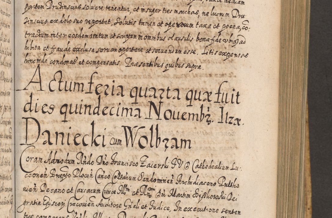Zdjęcie nr 522 dla obiektu archiwalnego: Acta actorum, causarum spiritualium, civilium, criminalium, obligationum, cessionum, decimarum, testamentorum R. D. Martini Szyszkowski, episcopi Cracoviensis, ducis Severiensis in annis 1617 - 1619. Tomus primus.