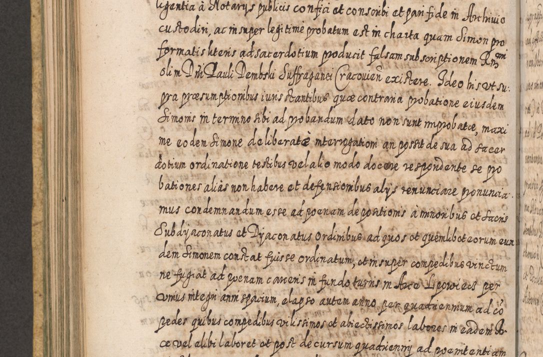 Zdjęcie nr 519 dla obiektu archiwalnego: Acta actorum, causarum spiritualium, civilium, criminalium, obligationum, cessionum, decimarum, testamentorum R. D. Martini Szyszkowski, episcopi Cracoviensis, ducis Severiensis in annis 1617 - 1619. Tomus primus.