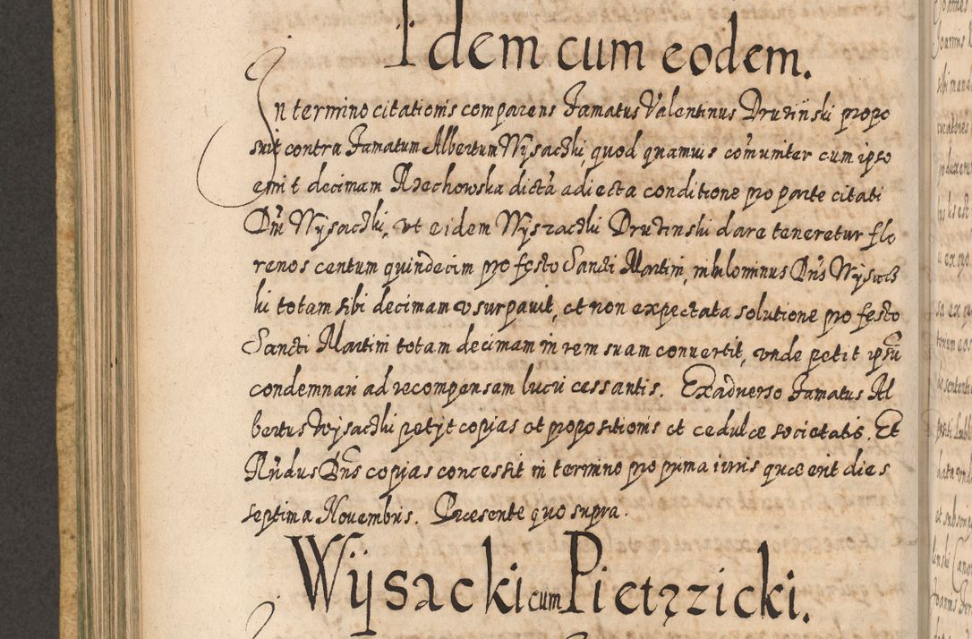 Zdjęcie nr 471 dla obiektu archiwalnego: Acta actorum, causarum spiritualium, civilium, criminalium, obligationum, cessionum, decimarum, testamentorum R. D. Martini Szyszkowski, episcopi Cracoviensis, ducis Severiensis in annis 1617 - 1619. Tomus primus.