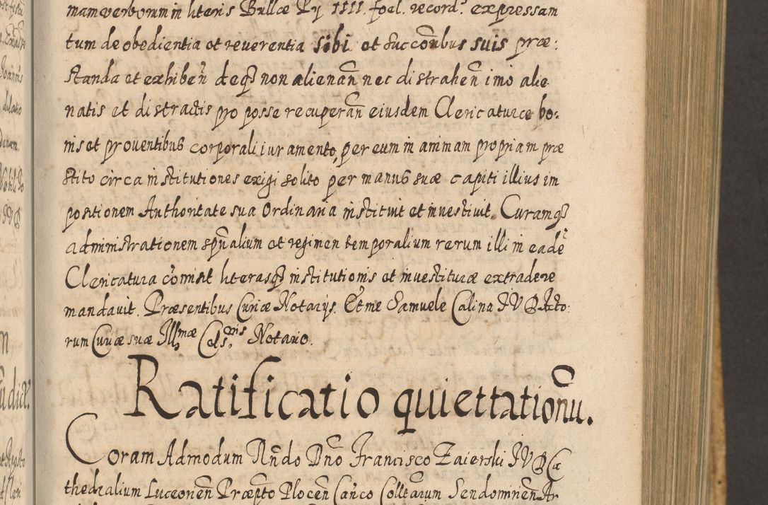 Zdjęcie nr 434 dla obiektu archiwalnego: Acta actorum, causarum spiritualium, civilium, criminalium, obligationum, cessionum, decimarum, testamentorum R. D. Martini Szyszkowski, episcopi Cracoviensis, ducis Severiensis in annis 1617 - 1619. Tomus primus.