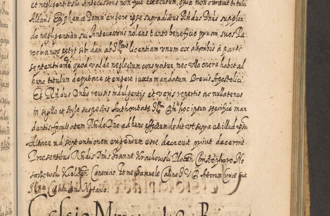 Zdjęcie nr 802 dla obiektu archiwalnego: Acta actorum, causarum spiritualium, civilium, criminalium, obligationum, cessionum, decimarum, testamentorum R. D. Martini Szyszkowski, episcopi Cracoviensis, ducis Severiensis in annis 1617 - 1619. Tomus primus.