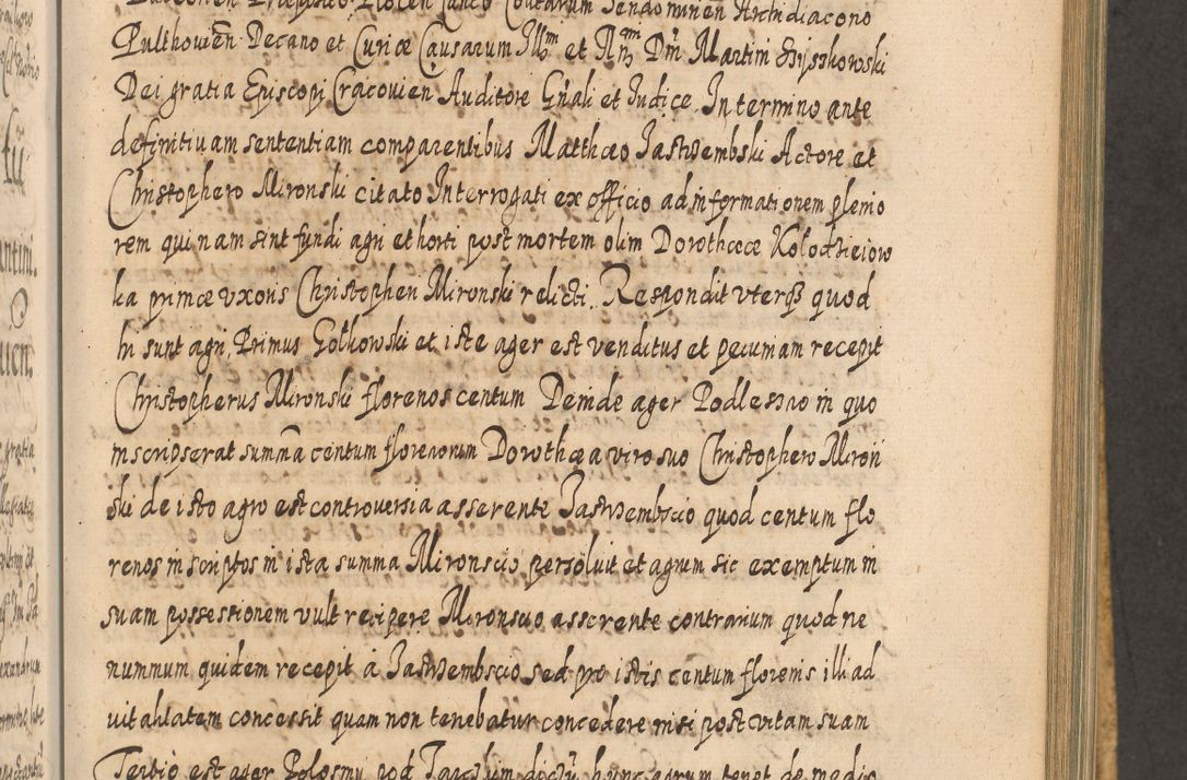 Zdjęcie nr 798 dla obiektu archiwalnego: Acta actorum, causarum spiritualium, civilium, criminalium, obligationum, cessionum, decimarum, testamentorum R. D. Martini Szyszkowski, episcopi Cracoviensis, ducis Severiensis in annis 1617 - 1619. Tomus primus.