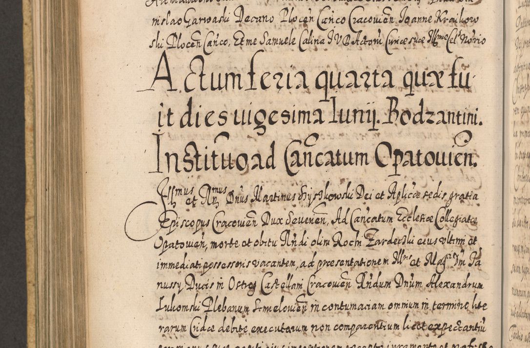 Zdjęcie nr 797 dla obiektu archiwalnego: Acta actorum, causarum spiritualium, civilium, criminalium, obligationum, cessionum, decimarum, testamentorum R. D. Martini Szyszkowski, episcopi Cracoviensis, ducis Severiensis in annis 1617 - 1619. Tomus primus.